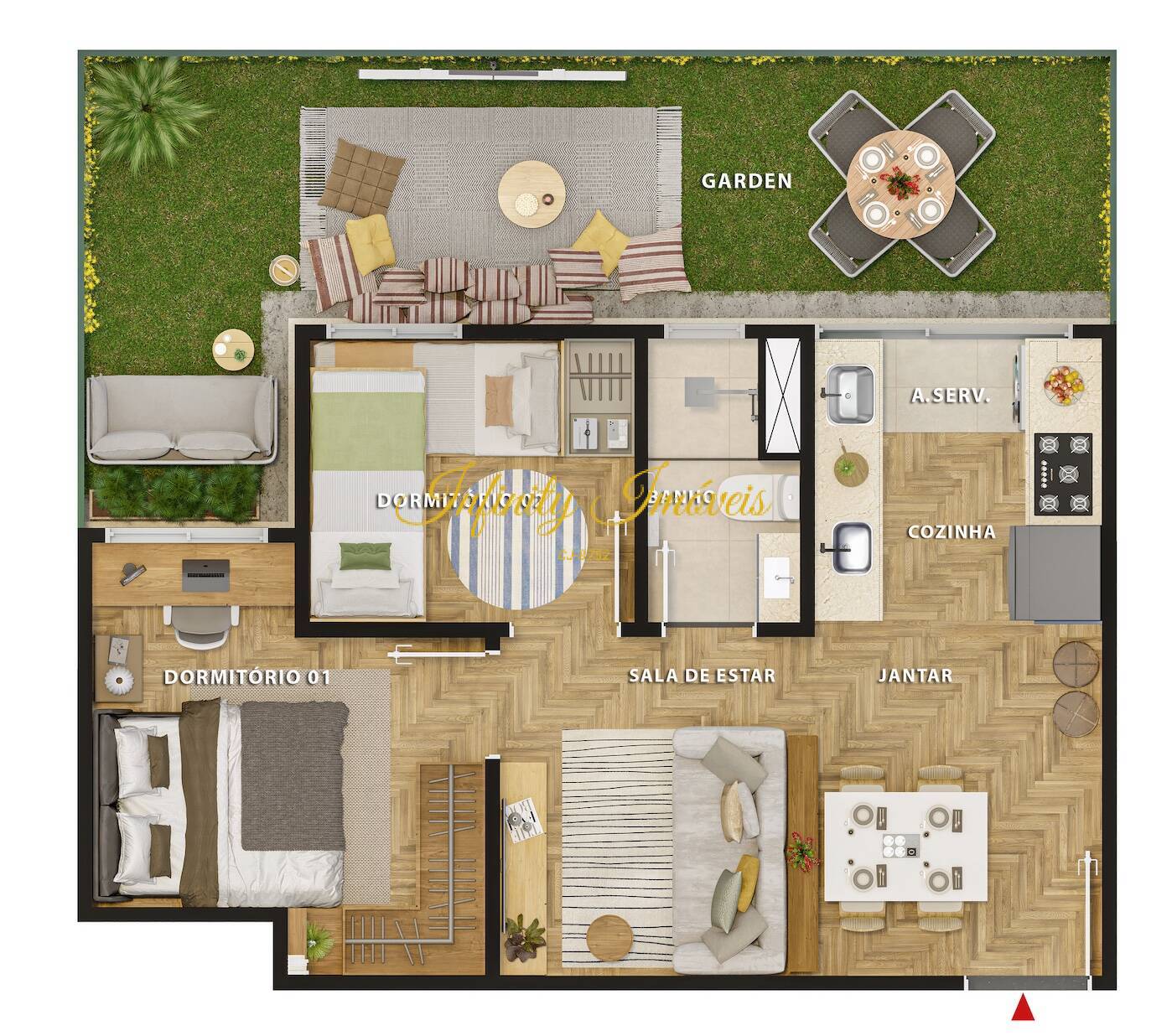 Apartamento, 2 quartos, 34 m² - Foto 25
