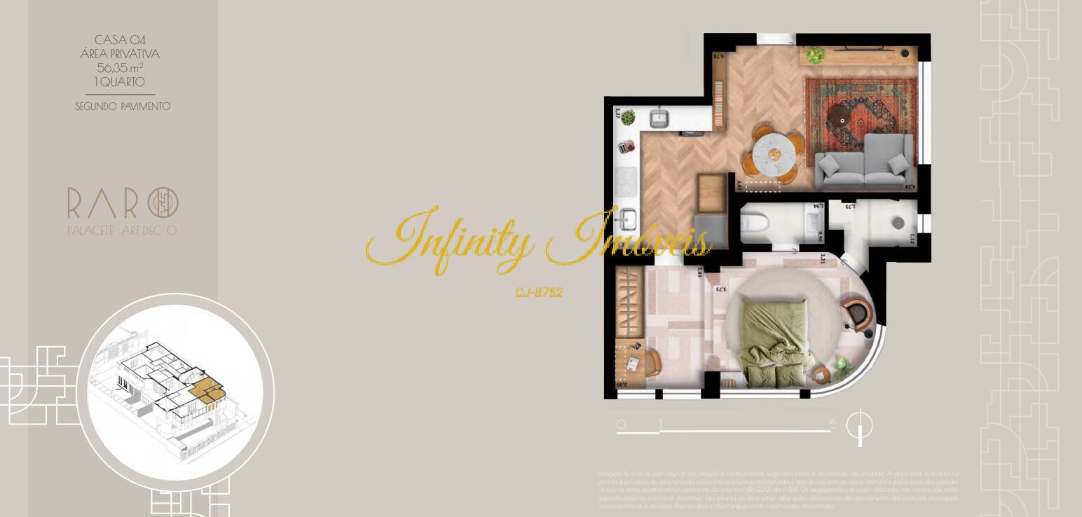 Apartamento, 1 quarto, 56 m² - Foto 23