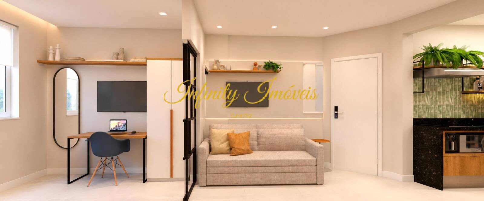 Apartamento, 1 quarto, 35 m² - Foto 1